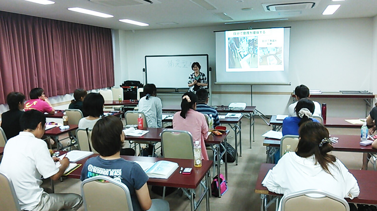 介護予防指導士の出張講習・地方講習の模様